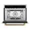 Autograph Edition 24 In. 1.6 Cu Ft. Built-in Convection Microwave Oven In Stainless Steel And Polished Gold Helix Handle