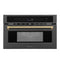 Autograph Edition 30 In. 1.6 Cu Ft. Built-in Convection Microwave Oven In Black Stainless Steel With Champagne Bronze Accents