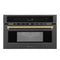 Autograph Edition 30 In. 1.6 Cu Ft. Built-in Convection Microwave Oven In Black Stainless Steel With Champagne Bronze Accents