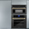 Autograph Edition 30 In. 1.6 Cu Ft. Built-in Convection Microwave Oven In Black Stainless Steel With Champagne Bronze Accents