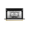 Autograph Edition 30 In. 1.6 Cu Ft. Built-in Convection Microwave Oven In Black Stainless Steel With Champagne Bronze Accents