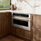 Autograph Edition 30 In. 1.6 Cu. Ft. Built-in Convection Microwave Oven In Stainless Steel And Champagne Bronze Accents