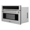 Autograph Edition 30 In. 1.6 Cu Ft. Built-in Convection Microwave Oven In Stainless Steel And Polished Nickel Helix Handle
