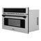 Autograph Edition 30 In. 1.6 Cu Ft. Built-in Convection Microwave Oven In Stainless Steel With Matte Black Accents
