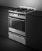 24" Series 5 Contemporary 4 Burner Gas Range, Natural Gas