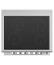 30" Series 9 Contemporary 4 Zone Induction Range
