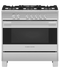 36" Series 7 Contemporary 5 Burner Gas Range, Natural Gas