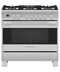 36" Series 9 Contemporary 5 Burner Dual Fuel Self-Cleaning Range