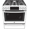 30" Smart Dual Fuel Slide-In Front-Control Fingerprint Resistant Range