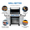 Prestige® 500 Connected RSIB with Infrared Side and Rear Burner