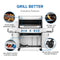 Prestige® 665 RSIB with Infrared Side and Rear Burner