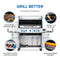 Prestige® 665 Connected RSIB with Infrared Side and Rear Burner