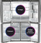 Ge Profile™ Energy Star® 28.4 Cu. Ft. Quad-door Refrigerator With Dual-dispense Autofill Pitcher And Door In Door