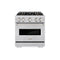 30 In. 4.2 Cu. Ft. Classic Dual Fuel Range With 4 Burner Duopro™ Cooktop And Electric Convection Oven In Stainless Steel