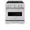 30 In. 4.2 Cu. Ft. Classic Dual Fuel Range With 4 Burner Duopro™ Cooktop And Electric Convection Oven In Stainless Steel