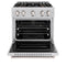 30 In. 4.2 Cu. Ft. Classic Dual Fuel Range With 4 Burner Duopro™ Cooktop And Electric Convection Oven In Stainless Steel
