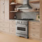 30 In. 4.2 Cu. Ft. Classic Dual Fuel Range With 4 Burner Duopro™ Cooktop And Electric Convection Oven In Stainless Steel