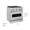 30 In. 4.2 Cu. Ft. Classic Dual Fuel Range With 4 Burner Duopro™ Cooktop And Electric Convection Oven In Stainless Steel