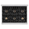 36 In. 5.2 Cu. Ft. Classic Dual Fuel Range With 6 Burner Duopro™ Cooktop And Electric Convection Oven In Stainless Steel
