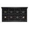 48 In. 6.7 Cu. Ft. Classic Dual Fuel Range With 8 Burner Duopro™ Cooktop And Dual Ovens In Black Stainless Steel