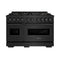 48 In. 6.7 Cu. Ft. Classic Dual Fuel Range With 8 Burner Duopro™ Cooktop And Dual Ovens In Black Stainless Steel