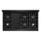 48 In. 6.7 Cu. Ft. Classic Dual Fuel Range With 8 Burner Duopro™ Cooktop And Dual Ovens In Black Stainless Steel