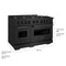 48 In. 6.7 Cu. Ft. Classic Dual Fuel Range With 8 Burner Duopro™ Cooktop And Dual Ovens In Black Stainless Steel