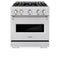30 In. 4.2 Cu. Ft. Classic Dual Fuel Range With 4 Burner Duopro™ Cooktop And Electric Convection Oven In Satin Stainless Steel