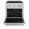 30 In. 4.2 Cu. Ft. Classic Dual Fuel Range With 4 Burner Duopro™ Cooktop And Electric Convection Oven In Satin Stainless Steel