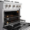30 In. 4.2 Cu. Ft. Classic Dual Fuel Range With 4 Burner Duopro™ Cooktop And Electric Convection Oven In Satin Stainless Steel