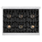 36 In. 5.2 Cu. Ft. Classic Dual Fuel Range With 6 Burner Duopro™ Cooktop And Electric Convection Oven In Satin Stainless Steel
