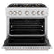 36 In. 5.2 Cu. Ft. Classic Dual Fuel Range With 6 Burner Duopro™ Cooktop And Electric Convection Oven In Satin Stainless Steel
