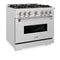 36 In. 5.2 Cu. Ft. Classic Dual Fuel Range With 6 Burner Duopro™ Cooktop And Electric Convection Oven In Satin Stainless Steel