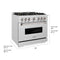 36 In. 5.2 Cu. Ft. Classic Dual Fuel Range With 6 Burner Duopro™ Cooktop And Electric Convection Oven In Satin Stainless Steel