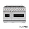 48 In. 6.7 Cu. Ft. Classic Dual Fuel Range With 8 Burner Duopro™ Cooktop And Dual Ovens In Satin Stainless Steel