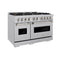48 In. 6.7 Cu. Ft. Classic Dual Fuel Range With 8 Burner Duopro™ Cooktop And Dual Ovens In Satin Stainless Steel