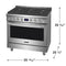 36" Gas Range