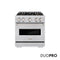 30 In. 4.2 Cu. Ft. Classic Gas Range With 4 Burner Duopro™ Cooktop And Convection Gas Oven In Stainless Steel