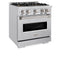 30 In. 4.2 Cu. Ft. Classic Gas Range With 4 Burner Duopro™ Cooktop And Convection Gas Oven In Stainless Steel