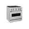 30 In. 4.2 Cu. Ft. Classic Gas Range With 4 Burner Duopro™ Cooktop And Convection Gas Oven In Stainless Steel