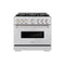 36 In. 5.2 Cu. Ft. Classic Gas Range With 6 Burner Duopro™ Cooktop And Convection Gas Oven In Stainless Steel