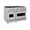 48 In. 6.7 Cu. Ft. Classic Gas Range With 8 Burner Duopro™ Cooktop And Dual Ovens In Stainless Steel