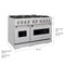 48 In. 6.7 Cu. Ft. Classic Gas Range With 8 Burner Duopro™ Cooktop And Dual Ovens In Stainless Steel