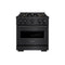 30 In. 4.2 Cu. Ft. Classic Gas Range With 4 Burner Duopro™ Cooktop And Convection Gas Oven In Black Stainless Steel