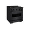 30 In. 4.2 Cu. Ft. Classic Gas Range With 4 Burner Duopro™ Cooktop And Convection Gas Oven In Black Stainless Steel