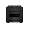 36 In. 5.2 Cu. Ft. Classic Gas Range With 6 Burner Duopro™ Cooktop And Convection Gas Oven In Black Stainless Steel