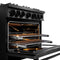 36 In. 5.2 Cu. Ft. Classic Gas Range With 6 Burner Duopro™ Cooktop And Convection Gas Oven In Black Stainless Steel