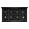 48 In. 6.7 Cu. Ft. Classic Gas Range With 8 Burner Duopro™ Cooktop And Dual Ovens In Black Stainless Steel