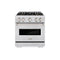 30 In. 4.2 Cu. Ft. Classic Gas Range With 4 Burner Duopro™ Cooktop And Convection Gas Oven In Satin Stainless Steel
