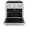 30 In. 4.2 Cu. Ft. Classic Gas Range With 4 Burner Duopro™ Cooktop And Convection Gas Oven In Satin Stainless Steel